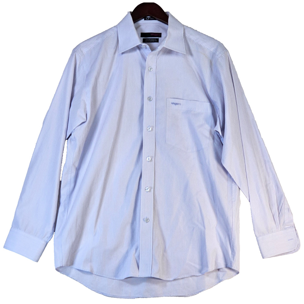 Ungaro Homme Cotton Men's Dress Shirt Long Sleeve TwoPly Egyptian Yarn 16.5/34